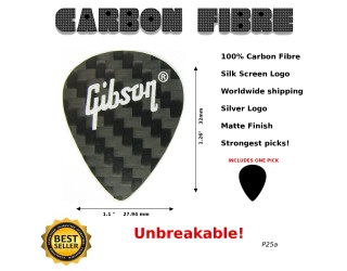 Gibson Guitar Pick Carbon Fibre Guitar Pick P25A